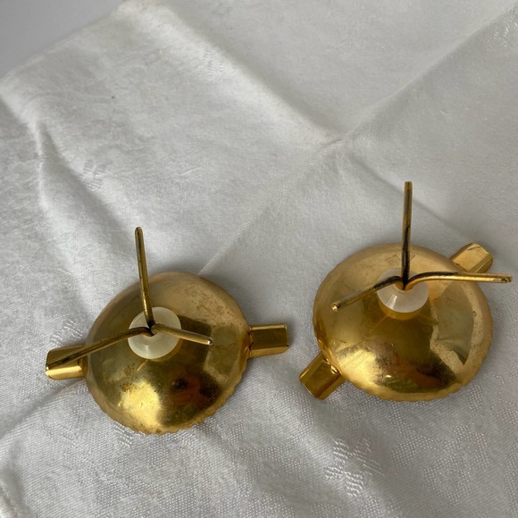 2 Vintage Ashtrays Ash Trays Dragon Warrior Samurai Gold Silver Black - Picture 3 of 9